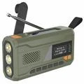 Portable Solar Hand Crank Emergency Radio w. LED Flashlight, Power bank WR-6D - DAB/FM, 4500mAh